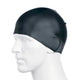 Speedo Plain Moulded Silicone Swimming Cap Black