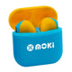Mokipods Mini Tws E/phones For Kids Vol Ltd Blue/yellow