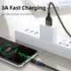 540 Degree Rotation 3-in-1 Magnetic Charging Cable (1m) - 2pcs