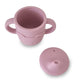 Plum Silicone Sippy Cup Pink