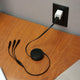 Retractable 3-In-1 Lightning Micro USB Type C Charging Cable - Black