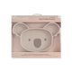 Plum Silicone Suction Koala Plate Sand