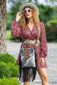 Heartbeat Pace Cowhide Leather Crossbody Bag