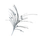 Theatre Seasonal Decor Silver Feather Ball Spray