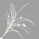 Theatre Seasonal Decor White Feather Ball Spray