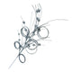 Theatre Seasonal Decor Silver Swirl Ball Spray
