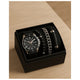 MEN'S REPUBLIC Watch Set with 3 Bracelets Black Silver and Gun Metal