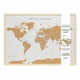 Splosh Large World Map Travel Board 93.5cm X 64.5CM