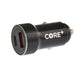 Core+ Dual Port Car Charger Usb-C 20W