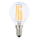 Lusion Filament Fancy Round Clear Led Globe 4w Ses Dimmable 2700k