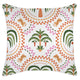 Escape to Paradise Cushion Cover With Piping Palm Mosaic White 60CM x 60CM