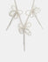 Faux Pearl and Bow Chain Necklace