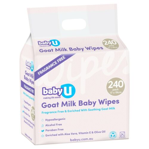 Baby U Baby Wipes Goatmilk 240