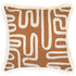 Escape to Paradise Cushion Cover Coastal Fringe Maze Rust 45CM X 45CM