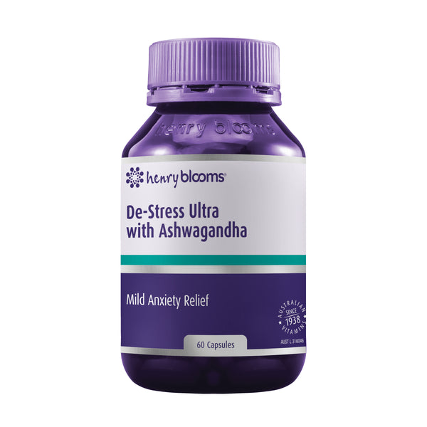 Henry Blooms De-Stress Ultra with Ashwagandha 60 Capsules