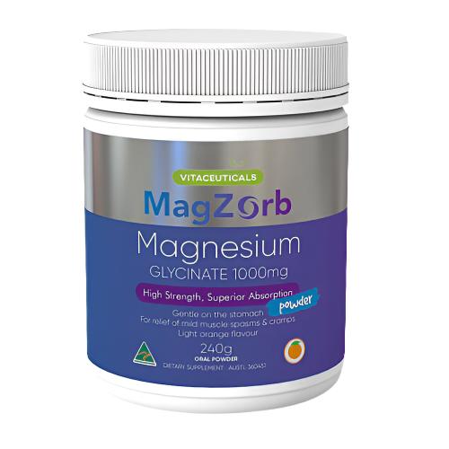 Vitaceuticals Magzorb Magnesium Glycinate Powder 240g