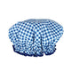 Wicked Sista Shower Cap In Gift Cylinder Navy Gingham