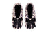 Snuggups Womens Printed Bow Black Slippers Size Small Eu 35 To 37