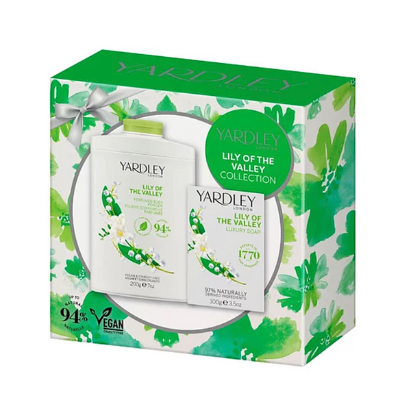 Yardley Lily Of The Valley 2Pc Gift Set Talc 200G & Soap 100G