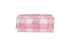 Wicked Sista Modern Check Rectangular Cosmetics Bag Pink 22 X 10 X 7CM