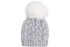 Wicked Sista Grey Braided Beanie With Pom Pom