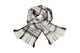 Wicked Sista Warm Tassel Fringed Scarf Cream And Warm Charcoal 180cm