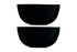 Luminarc Dinnerware Diwali Salad Bowl Black 21x10CM Set of 2