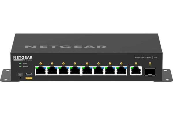 Netgear AV LINE 8P 110W Managed POE+ Switch [GSM4210PD-100AUS]