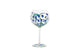 Gibson Gifts Lynsey Johnstone Hand Painted Gin Glass Bluebells