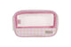 Wicked Sista Clear Cosmetic And Makeup Organiser Bag Pastel Gingham 24cm X 15cm X 7cm
