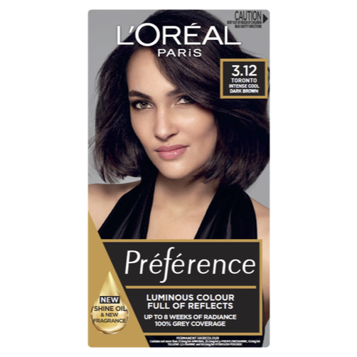 L'Oreal Paris Preference 3.12 Toronto Intense Cool Dark Brown