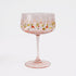 Urban Products Strawberry Fields Floral Coupe Glasses Pink