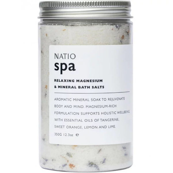 Natio Spa Relaxing Magnesium & Mineral Bath Salts 350g