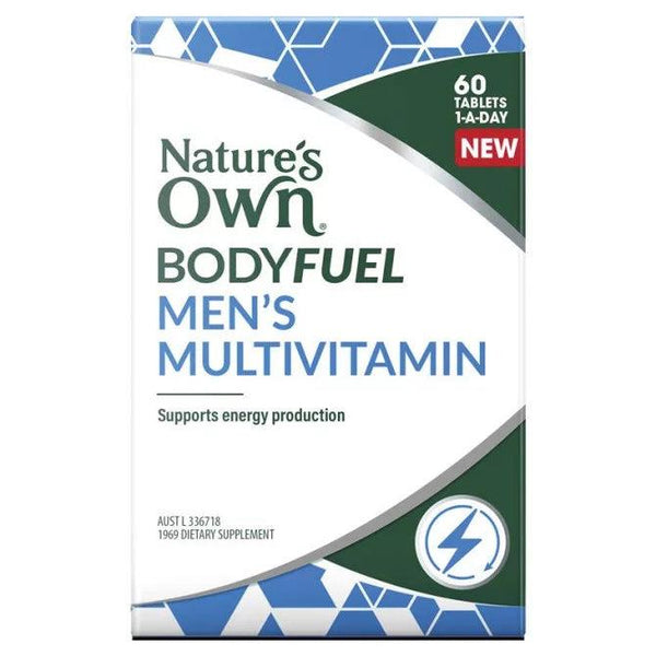 Natures Own Bodyfuel Mens Multivitamin 60 Tablets - Cosmetics Squad