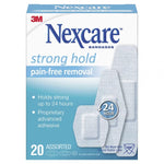 Nexcare Strong Hold Pain-Free Asst Strips 20 pack