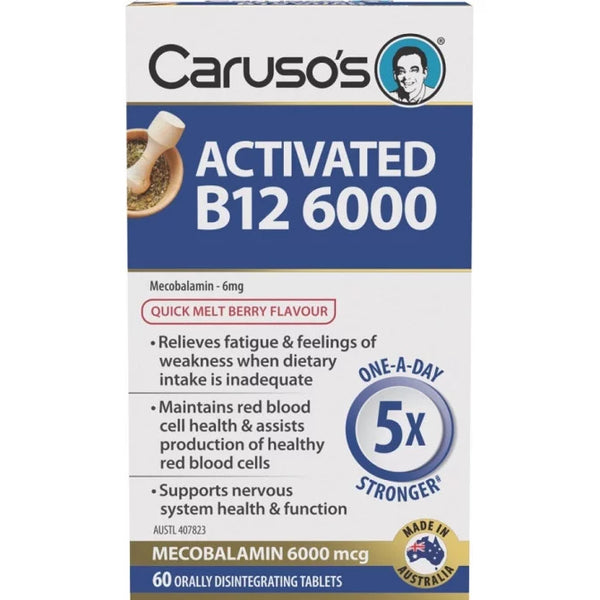 Caruso's Activated B12 6000 60 Tablets