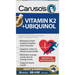 Carusos Vitamin K2 Plus Ubiquinol 30 Capsules