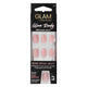 Manicare Glam Ready Pre Glued Nails Rose Petal Jelly 30pcs