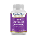 Chemists Own Provance Iron Advanced 30 Capsules