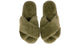 SnuggUps Women Cross Open Toe Slippers Olive Medium EU38 39