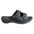 Homyped Crest Massage Women's Slides Black Size 10