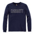 Carhartt Block Logo L/S T-Shirt Navy