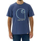 Carhartt Relaxed Fit Heavyweight S/S C Graphic T-Shirt Scout Blue Heather