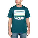 Carhartt Line Graphic S/S T-Shirt Night Blue Heather