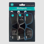 Black Ice Readers +2.5 Reading Glasses