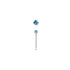 Ross Sterling Silver Jewelled Nose Bone NS4097