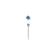 Ross Sterling Silver Jewelled Nose Bone NS4097
