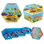 LCorp Art Set Digger Themed 46 Pieces Creative Kit for Kids