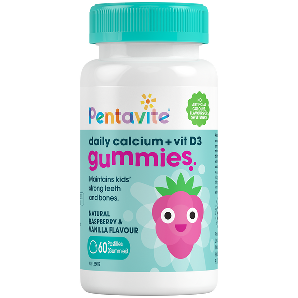 Pentavite Daily Calcium + Vitamin D3 Kids 60 Gummies