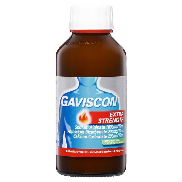 Gaviscon Extra Strength Oral Liquid Suspension 300mL – Peppermint Flavour